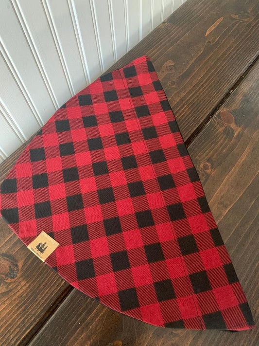 Black & Red Buffalo Plaid Small Squares